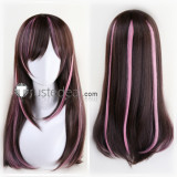 Vtuber YouTuber Channel A.I. Kizuna Ai Gawr Gura Long Brown Pink Silver Grey Cosplay Wigs