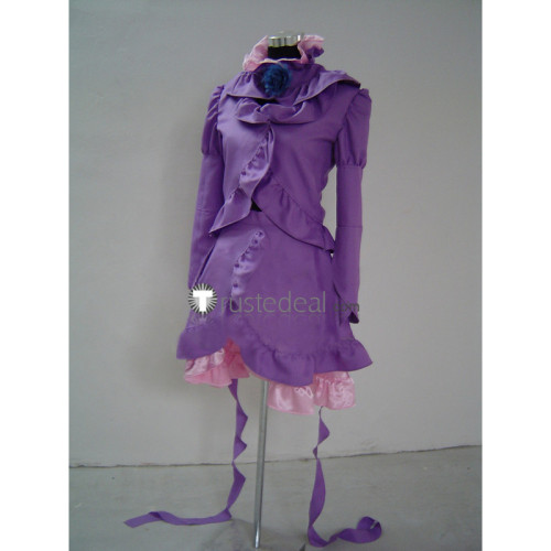 Rozen Maiden Barasuishou Rose Crystal Purple Cosplay Costume