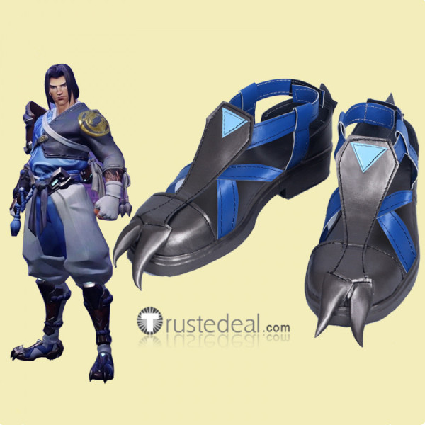 Overwatch Hanzo Shimada Young Master Skin Cosplay Shoes Boots