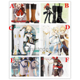 Genshin Impact Jean Traveler Diluc Klee Sucrose Amber Cosplay Shoes Boots