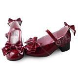 Top and Back Double Bows Lolita Shoes