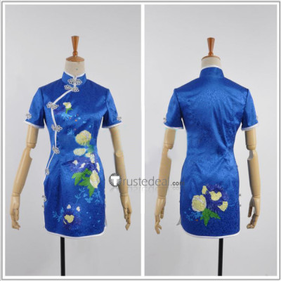 Love Live Sonoda Umi Blue Cheongsam Unawakening Cosplay Costume