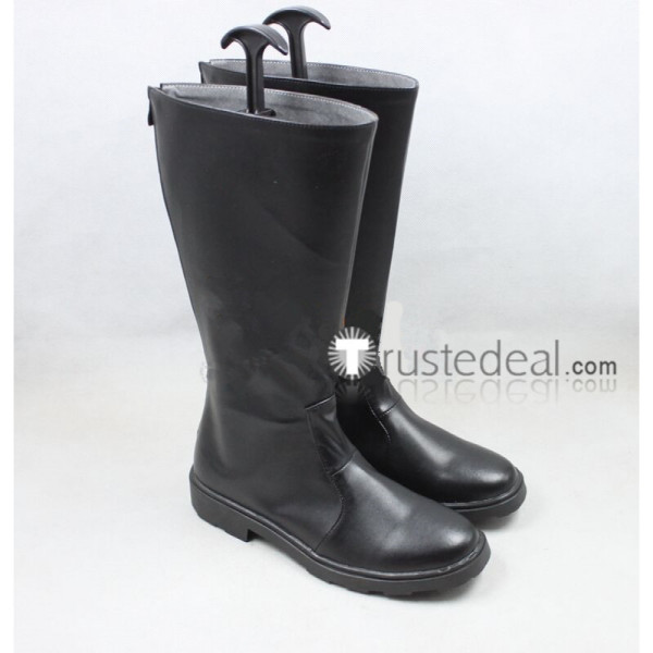 Fullmetal Alchemist Roy Mustang Black Cosplay Boots Shoes
