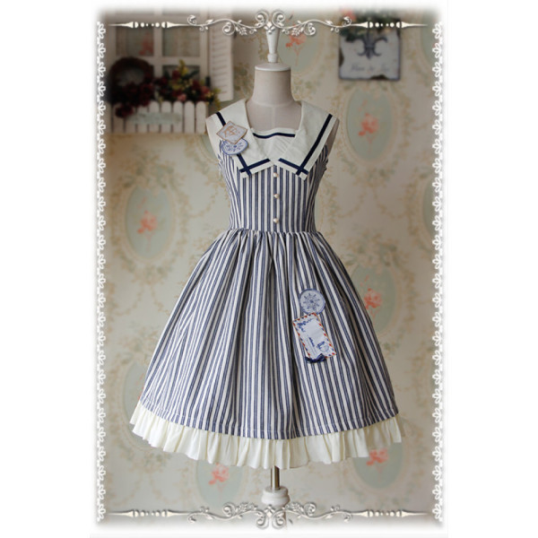 Infanta Striped Sailor Lolita Dress