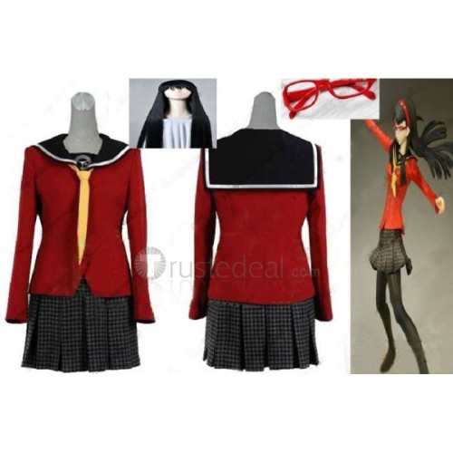 Shin Megami Tensei Persona Yukiko Amagi Red Cosplay Costume