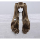 Fate Stay Night Tohsaka Rin Light Brown Ponytails Cosplay Wig