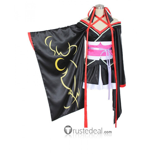 Unbreakable Machine-Doll Yaya Kimono Black Cosplay Costume