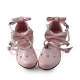 Black Bows Beads Lolita Princess Shoes