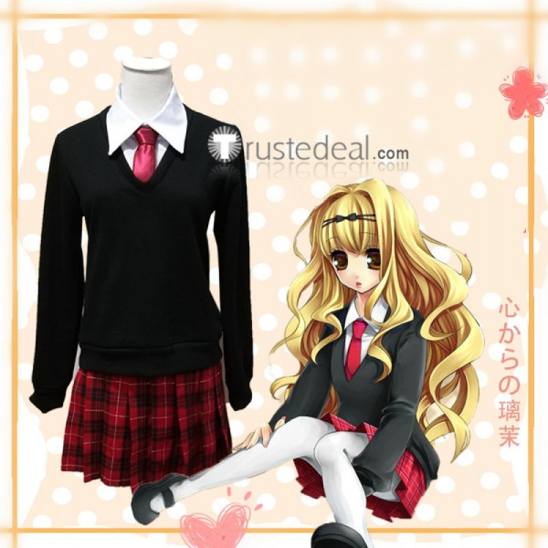 Shugo Chara Rima Mashiro Black Cosplay Costume