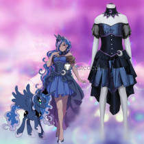 My Little Pony Friendship Is Magic Human Princess Luna Dress Cosplay Costume