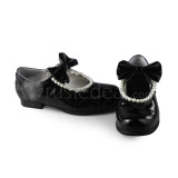Black Bows Lolita Shoes