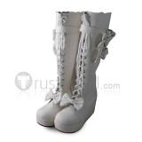 Antaina Double Side Bow Straps Lolita Boots