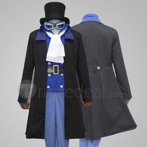 One Piece Sabo Blue Cosplay Costume