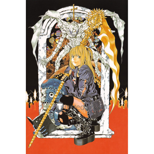 Death Note Misa Amane Manga Cover Stripe Punk Jacket Cosplay Costume