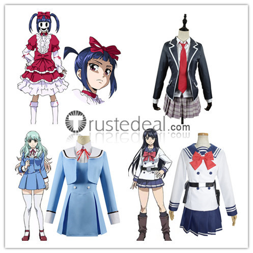 Tenkuu Shinpan High-Rise Invasion Kuon Shinzaki Mayuko Nise Yuri Ein Cosplay Costumes