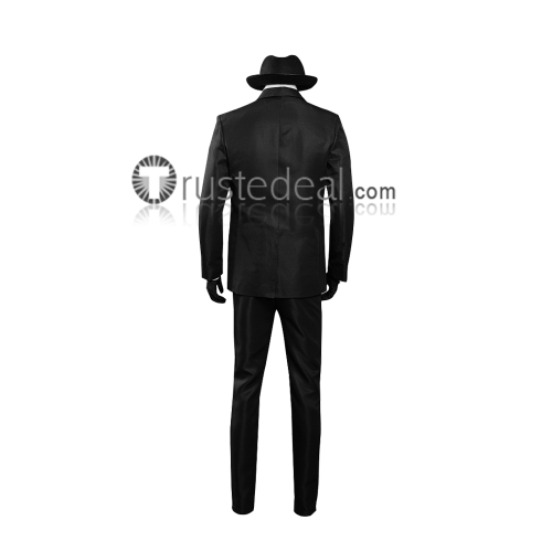 High-Rise Invasion Tenkuu Shinpan Sniper Mask Black Suit Cosplay Costume