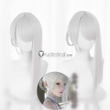 Nier Automata YoRHa Commander Nier Replicant Kaine Long Blonde Ponytail Silver White Cosplay Wigs