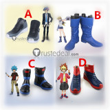 Yugioh Asuka Tenjoin Alexis Rhodes Tatsuhisa Kamijo Yusaku Fujiki Yuga Ohdo Cosplay Shoes Boots