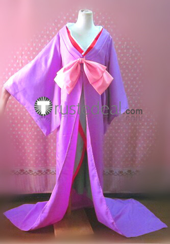 Black Butler Kuroshitsuji Ranmao Purple Green Kimono Cosplay Costumes