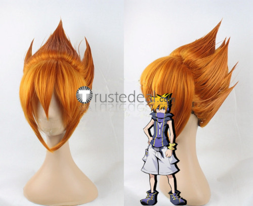 The World Ends with You Neku Sakuraba Orange Styled Cosplay Wig