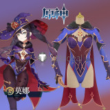Genshin Impact Xiangling Xingqiu Mona Cosplay Costumes 2