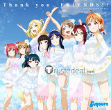 Love Live Sunshine Aqours 4th Thank You Friends Chika Takami Riko Sakurauchi Mari Ohara Cosplay Costumes