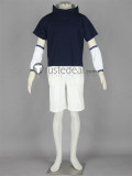 Naruto Sasuke Uchiha Blue White Adult Kids Cosplay Costume 3