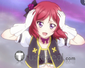 Love Live Nishikino Maki Black Perform Cosplay Costume