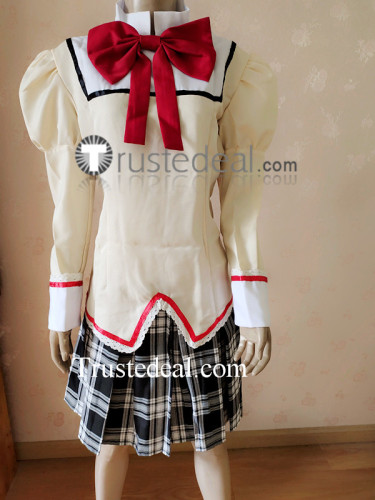 Puella Magi Madoka Magica School Girls Homura and Mami Academy Cosplay Costume