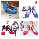 Nekopara Chocola Vanilla Lolita Pink Blue Cosplay Shoes