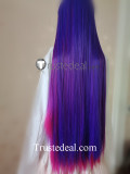 Glitch Techs Miko Kubota Blue Purple Pink Black Cosplay Wigs