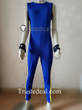 Street Fighter 5 Chun Li Alpha Blue Cosplay Costume