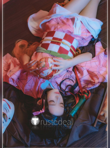 Kimetsu no Yaiba Demon Slayer Nezuko Kamado Kimono Cosplay Costume