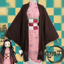Kimetsu no Yaiba Demon Slayer Nezuko Kamado Kimono Cosplay Costume