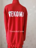 Haikyuu Nekoma High Volleyball Club Tetsuro Kuroo and Kenma Kozume Red Uniform Jersey Cosplay Costume