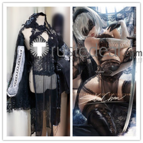Nier Automata 2B Fanart Cheognsam Cosplay Costume