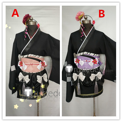 Final Fantasy VII Remake Tifa Lockhart Exotic Outfit Black Kimono Cosplay Costume