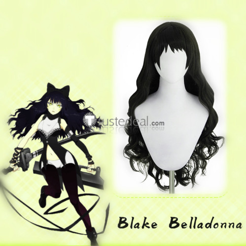 RWBY 7 Blake Belladonna Purple Long Black Cosplay Wig