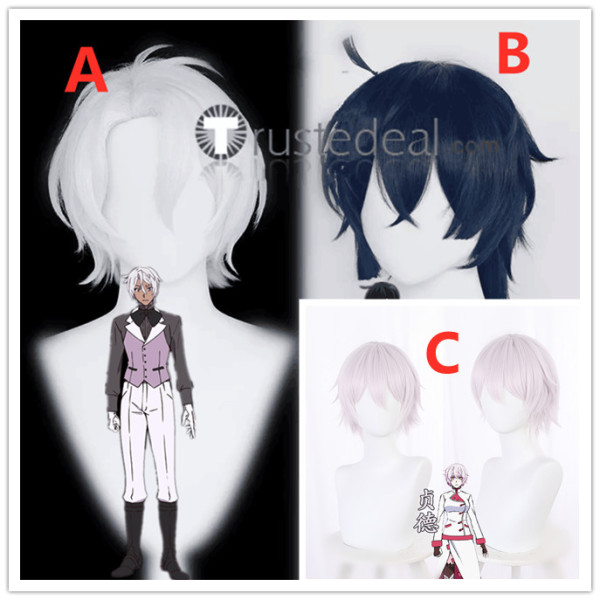 Vanitas no Carte The Case Study of Vanitas Noé Archiviste Vanitas Jeanne Pink Blue Silver White Cosplay Wigs