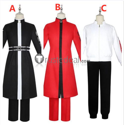 Tokyo Revengers Rindo Haitani Izana Kurokawa Kazutora Hanemiya Red Black White Cosplay Costumes