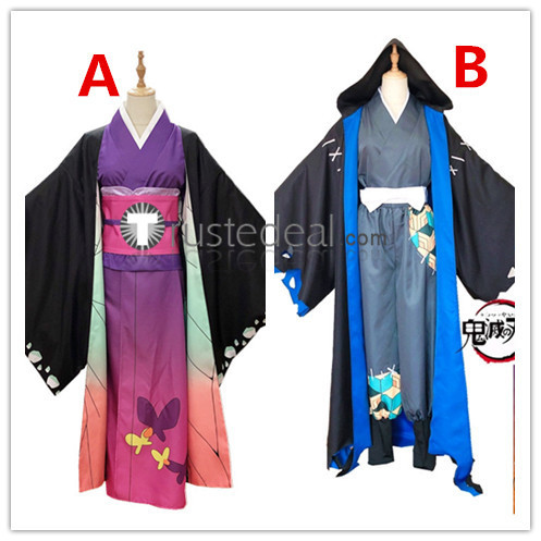 Demon Slayer Kimetsu no Yaiba Shinobu Kochou Giyu Tomioka Halloween Cosplay Costumes