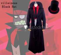 Villainous Black Hat Black Cosplay Costume