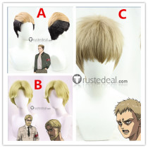 Attack on Titan Shingeki no Kyojin Final Season Zeke Jaeger Porco Galliard Falco Grice Hanji Zoe Blonde Brown Cosplay Wigs