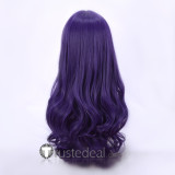 Neon Genesis Evangelion Misato Katsuragi Purple Curly Cosplay Wigs