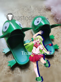 Mairimashita Iruma kun Clara Valac Green Cosplay Shoes