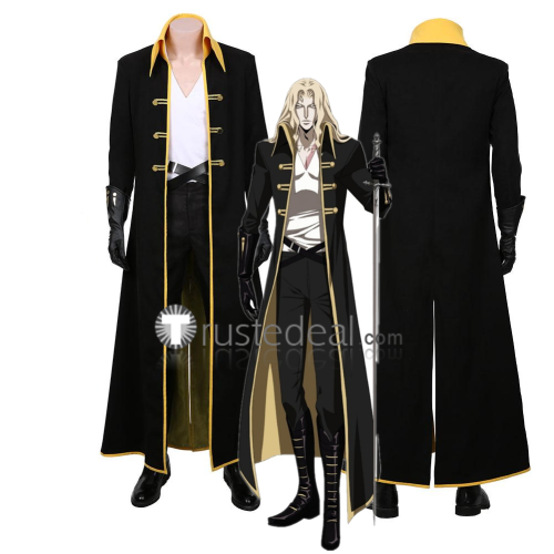 Castlevania Alucard Adrian Tepes Black Cosplay Costume