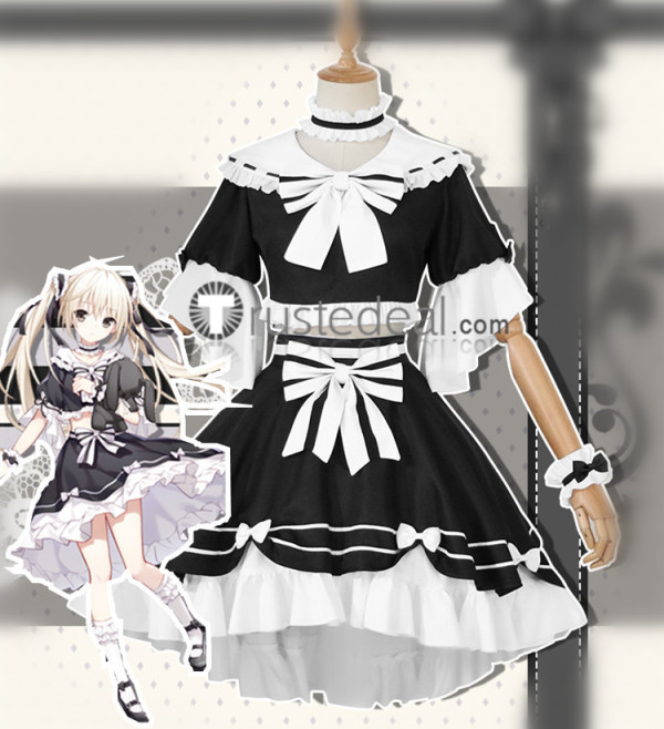 Yosuga no Sora Sora Kasugano White and Black Lolita Cosplay Costume