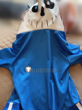 Undertale Sans Blue Hoodie Skull Cosplay Costumes