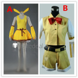 Pokemon Gijinka Pikachu Yellow Cosplay Costumes