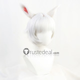 Final Fantasy XIV Miqo'te Y'shtola Rhul G'raha Tia Silver Red Cosplay Wigs Ears